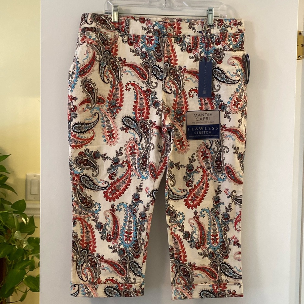 Print capri pant